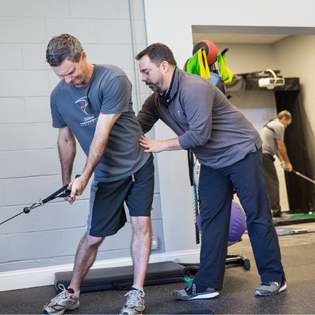 Golf performance training in partnership with P.U.R.E. GOLF